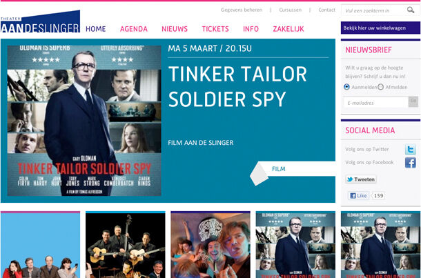 Nieuwe website Theater Aan de Slinger