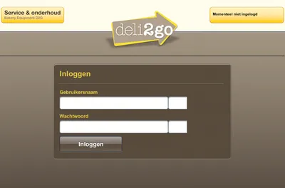 Touchscreen applicatie Deli2go