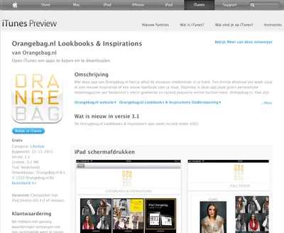 Orangebag nu al op de iPad!